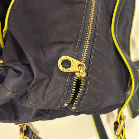 Marc by Marc Jacobs Bag + Wallet Bundle Navy Nylon Leather Trim - Picture 3 of 8